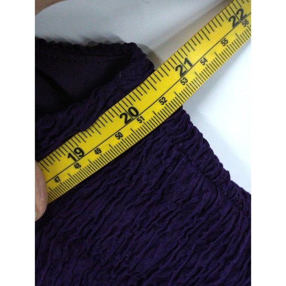 Midnight Velvet Shift Dress Womens Plus Purple Sleeveless Scoop Neck Size 16W - Picture 6 of 7